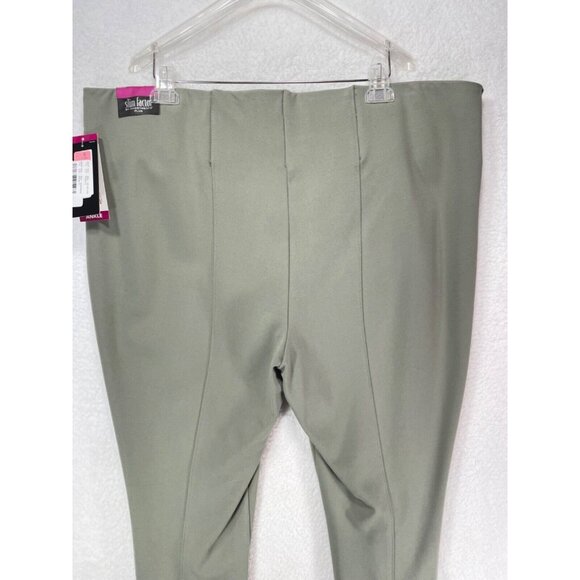 Slim Factor by Investments Woman 3X Ankle Pant Elastic Waist Green NWT - Picture 4 of 14